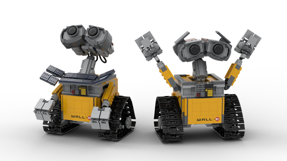Lego 21303 WALL-E Solar panel & eyebrow mod