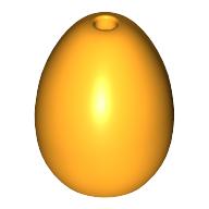 Lego Food Egg with 1.5mm Hole [Plain] / Bright Light Orange