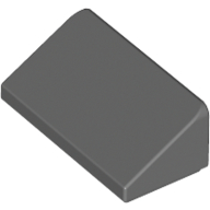 Lego Brick Sloped 30° 1 x 2 x 2/3 / Dark Bluish Gray