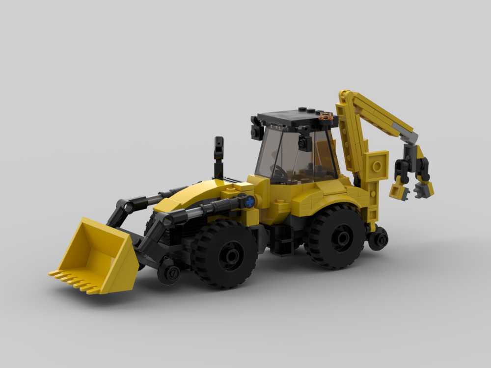 Lego Hi-Rail Backhoe Loader