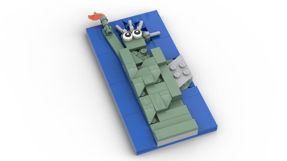 Lego Statue of Liberty Mosaic