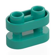 Lego Brick Special 1 x 2 Rounded with Center Bars / Dark Turquoise