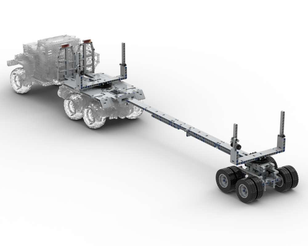Lego Log Attachment and Trailer for the KrAZ-255