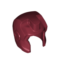 Lego Helmet Space with Open Face Angular, Top Hinge / Dark Red