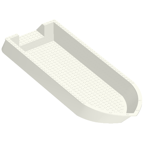 Lego Boat Hull 52 x 16 x 5 / White