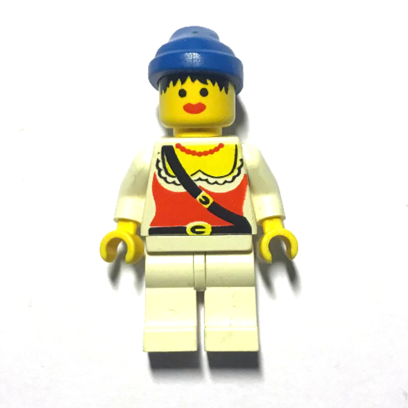 Lego Pirate - Female, White Legs, Blue Bandana, 3626a