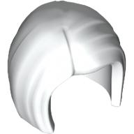 Lego Hair Mid-Length, Smooth / White