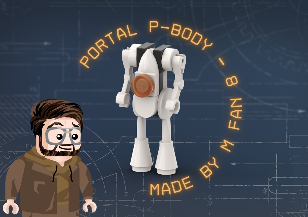 Lego P-body robot - Portal game