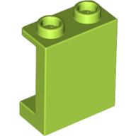 Lego Panel 1 x 2 x 2 [Side Supports / Hollow Studs] / Lime