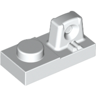 Lego Hinge Plate 1 x 2 Locking with 1 Finger On Top / White