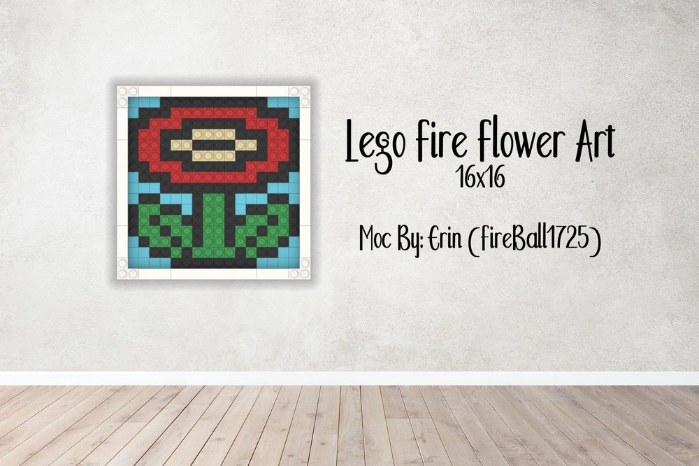 Lego Fire Flower Art