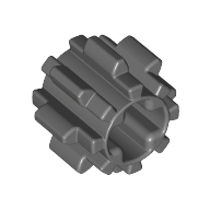Lego Technic Gear 8 Tooth [Reinforced] / Dark Bluish Gray