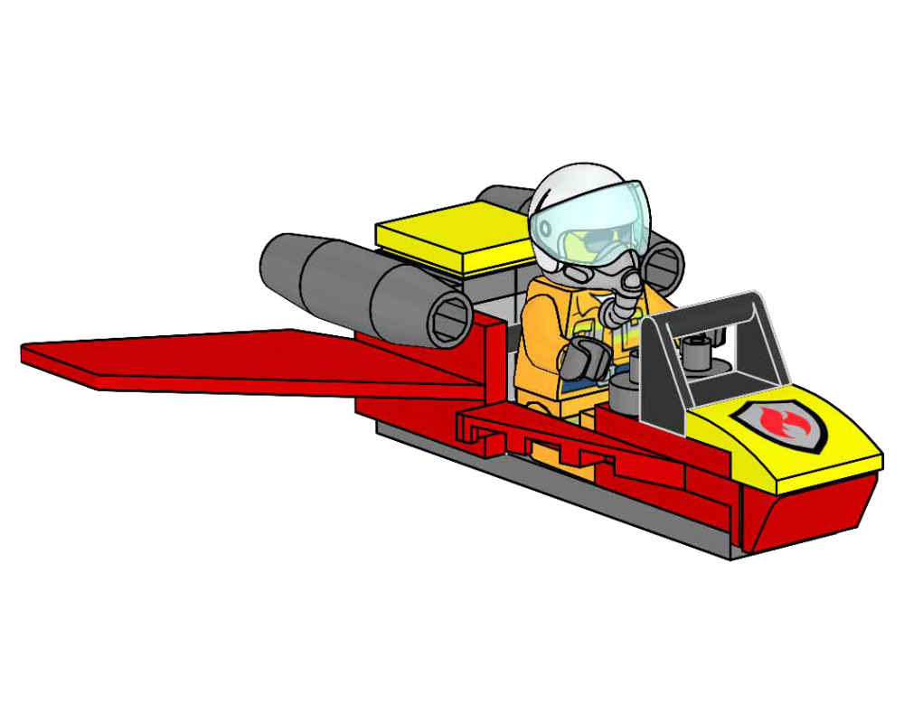 Lego Allie Aires' Firefighter Jet