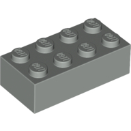 Lego Brick 2 x 4 / Light Gray