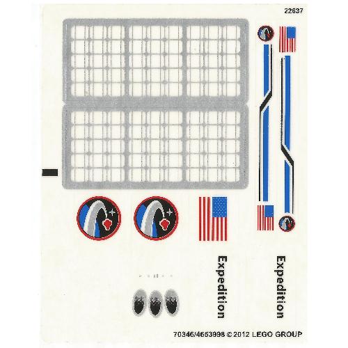 Lego Sticker Sheet for Set 10231-1