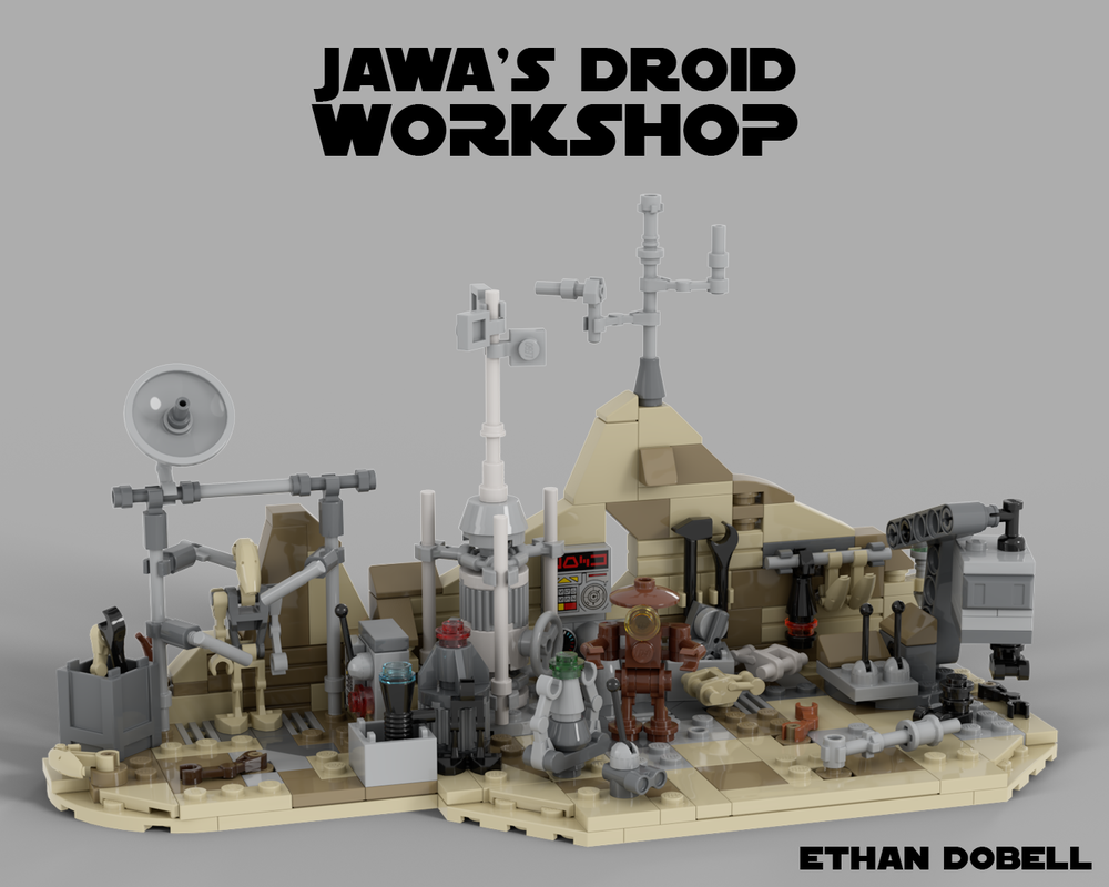 Lego Jawa's Droid Workshop MOC