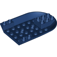 Lego Aircraft Fuselage Curved Forward 6 x 8 Bottom / Dark Blue