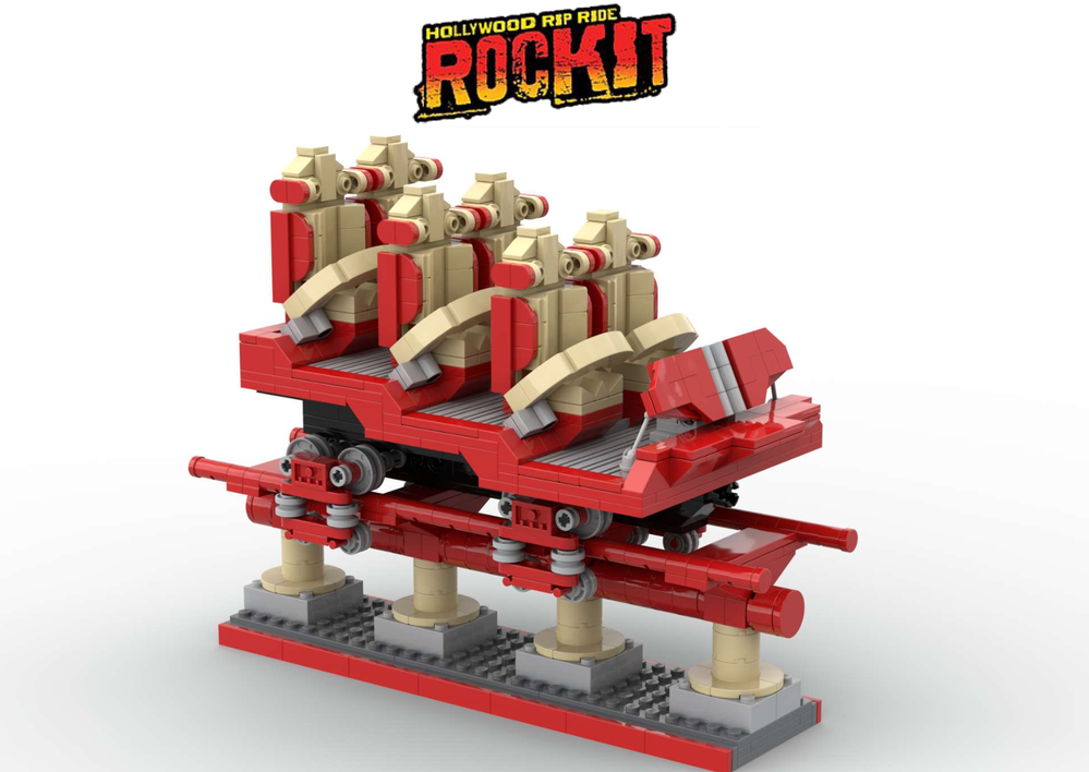 Lego ROLLERCOASTER - HOLLYWOOD Rip Ride Rockit - Universal Studios Florida