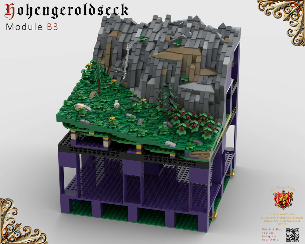 Lego B3 Castle Hohengeroldseck - Landscape (Castle Part 1)