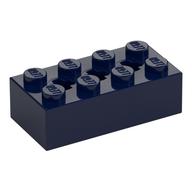 Lego Brick Special 2 x 4 with 3 Axle Holes / Dark Blue