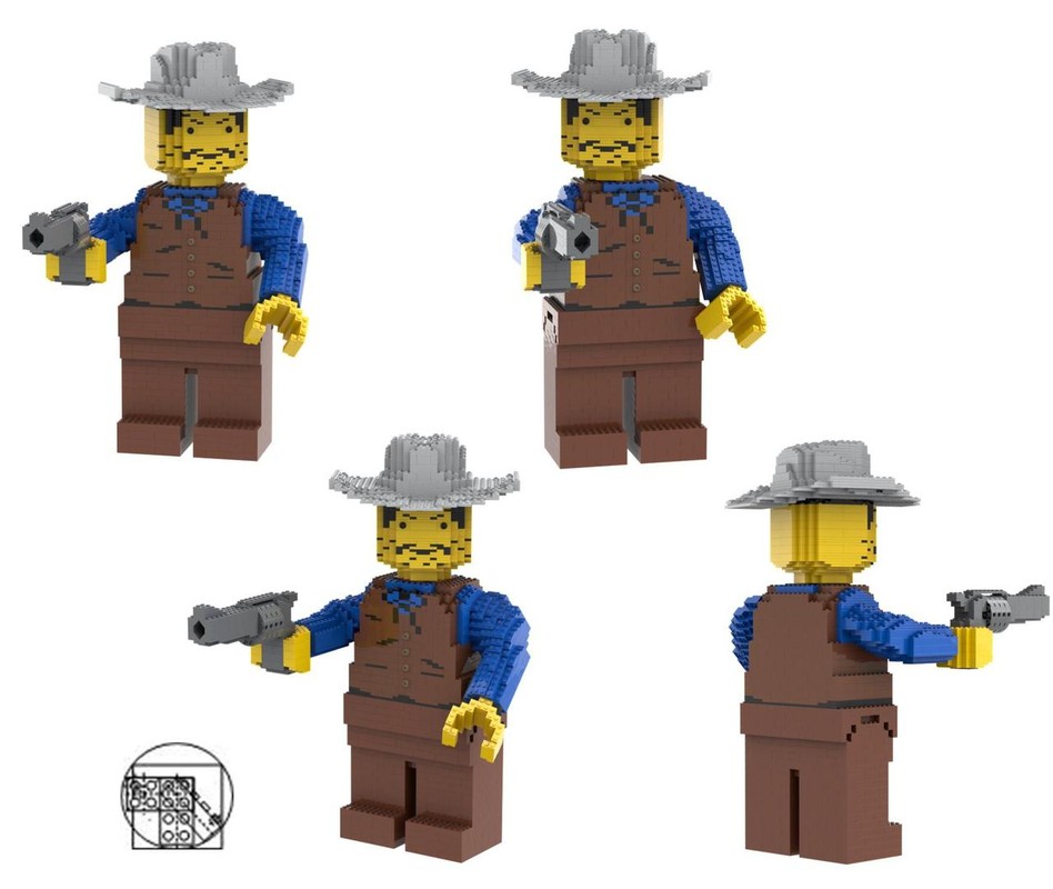 Lego Maxi Figure Cowboy with revolver