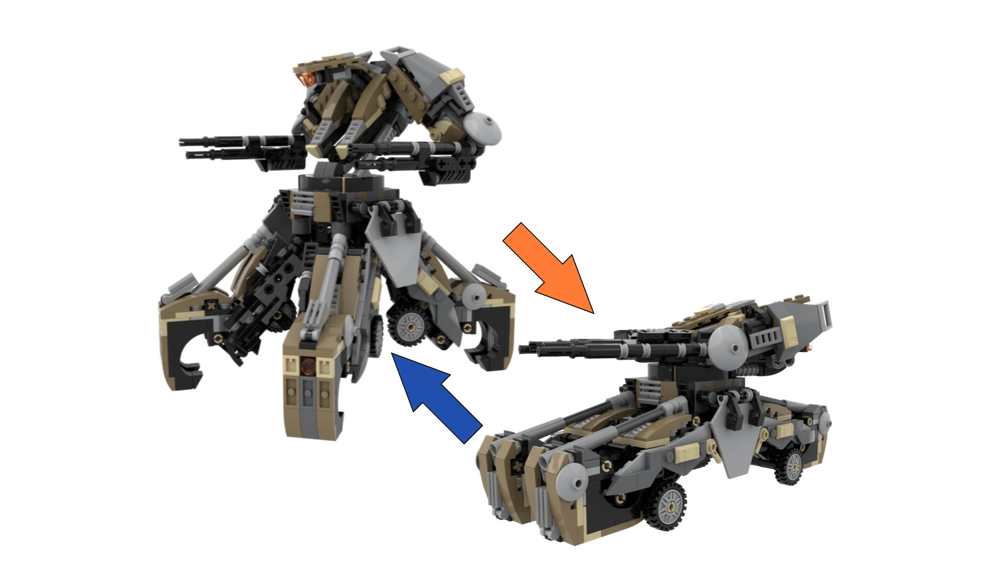 Lego Pandinus Shifter Tank (Transformer)