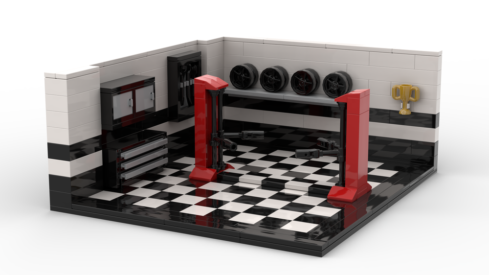 Lego Display Garage for Speed Champions - DELUXE Edition -