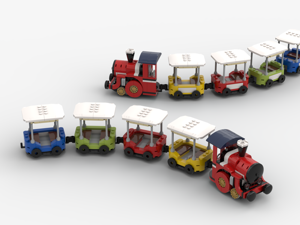 Lego theme park tram