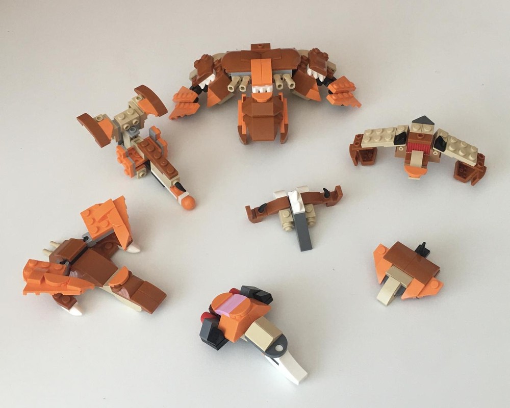 Lego "Little Fleetie" - an alt build for 76967-1 Little Eatie: T-Rex