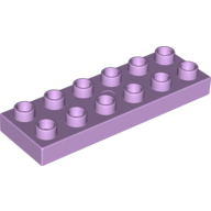 Lego Duplo Plate 2 x 6 / Lavender