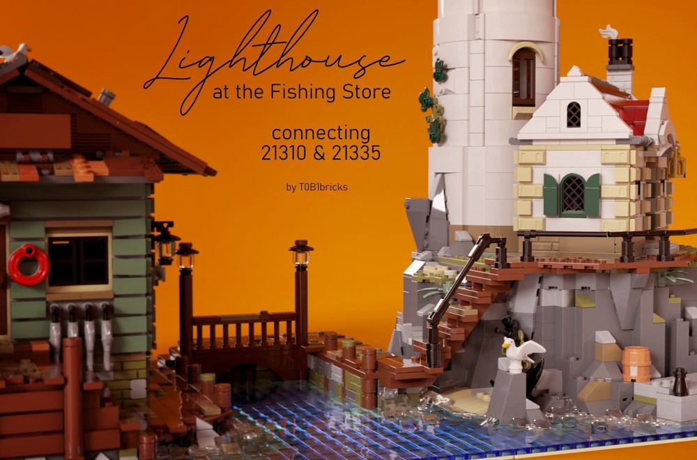 Lego Lighthouse at the Fishing Store