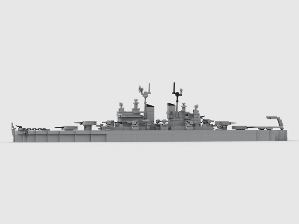 Lego USS Cleveland (CL-55) late war (1/300 scale)