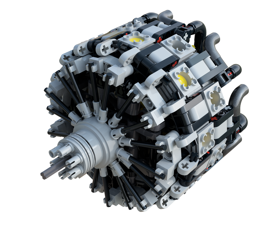 Lego 18 Cylinder Radial Engine