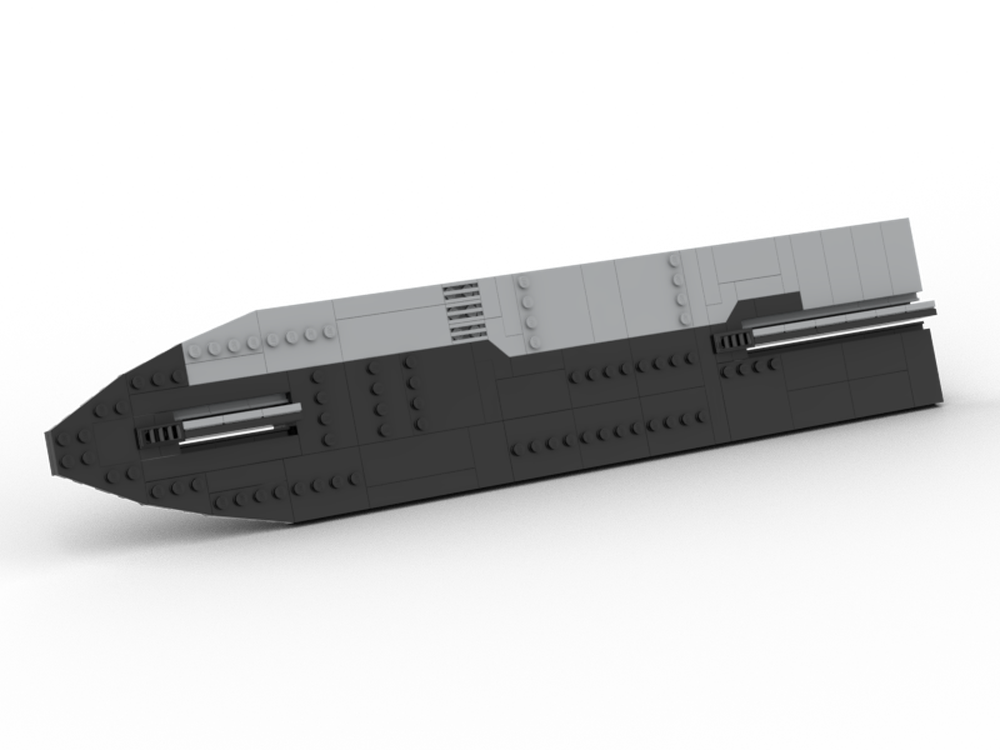 Lego Starship Prototype, But It's Flat (Flatship)