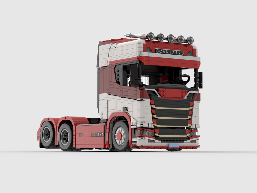Lego SCANIA 770s 6x2 truck（tractor red