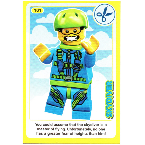 Lego Trading Card, Create the World Incredible Inventions - Skydiver / [No Color/Any Color]