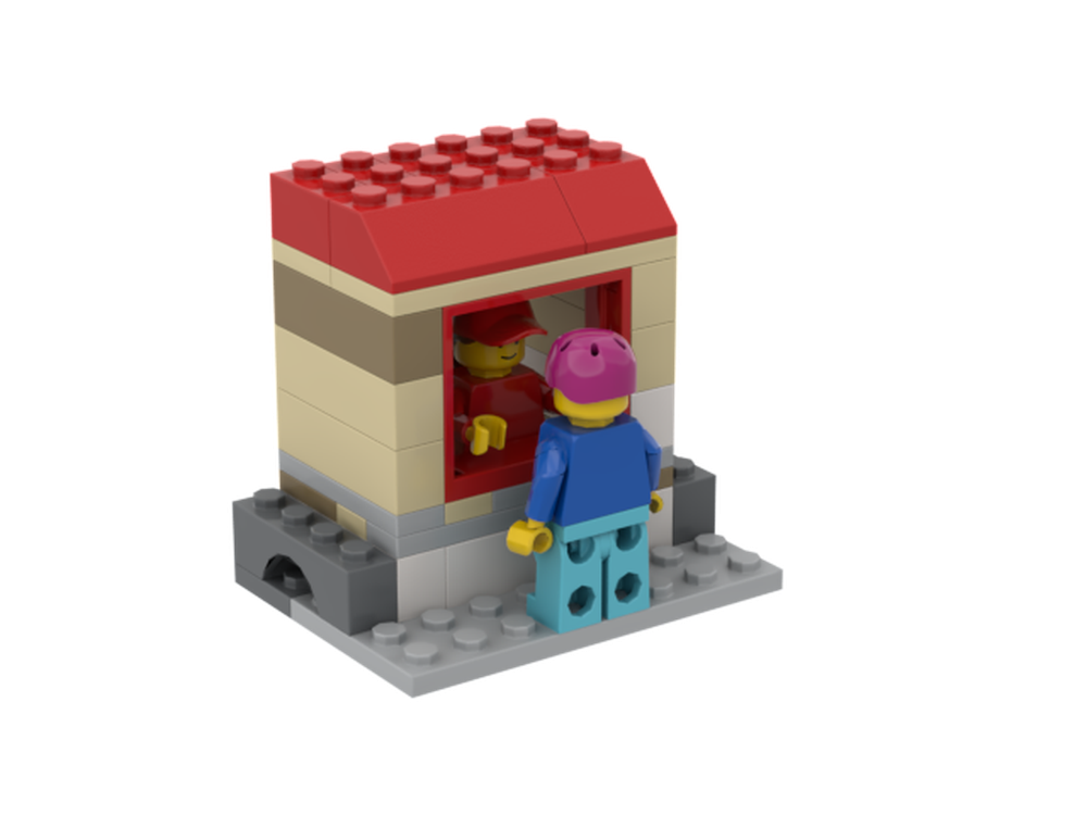 Lego BYGGLEK Border control booth