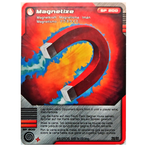 Lego Trading Card, Ninjago Deck #1: 20 - Magnetize - International Version