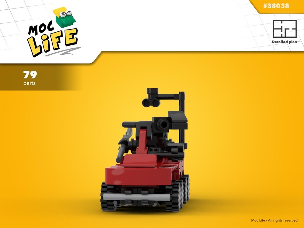 Lego Top Gear 8 wheels chair