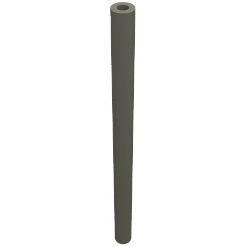 Lego Hose Rigid 3mm D. 6L / 4.8cm / Dark Gray