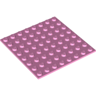 Lego Baseplate Special 8 x 8 with Adhesive Backside / Bright Pink