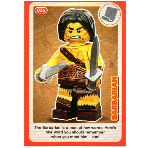 Lego Trading Card, Create the World Incredible Inventions - Barbarian / [No Color/Any Color]