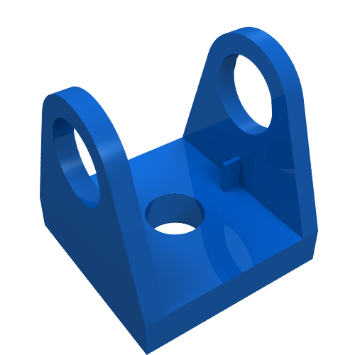 Lego String Reel 2 x 2 Winch Holder / Blue