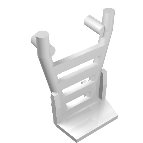 Lego Equipment Hand Truck / Sack Barrow Frame / White