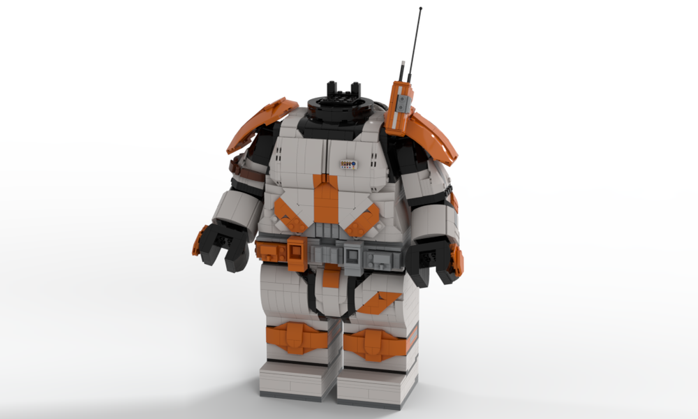 Lego Commander Cody Phase 2 Megafigure (fits Breaaad's helmet)