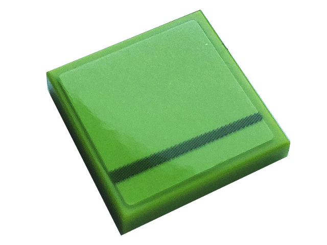 Lego Tile 2 x 2 with Gray Stripe Pattern Model Right Side (Sticker) - Set 76899