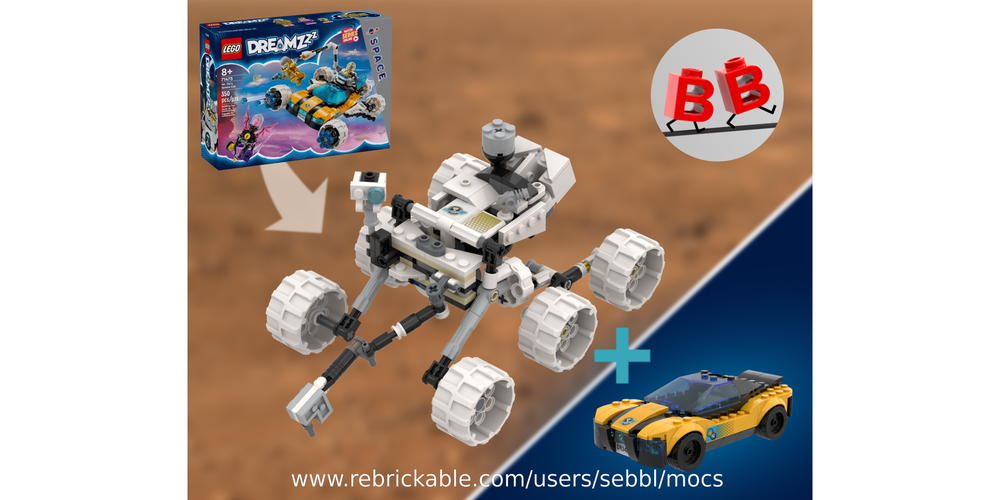 Lego 71475: Mars Rover Perseverance + Dream Car