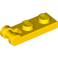 Lego Plate Special 1 x 2 with Handle on End [Closed Ends] / Yellow