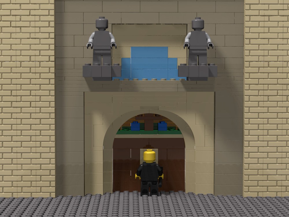Lego Martin Luther nailing 95 theses