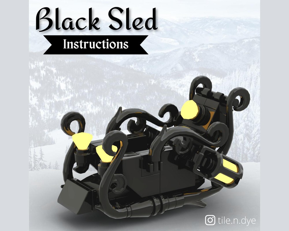 Lego BLACK SLED - LEGO CHRISTMAS MOC